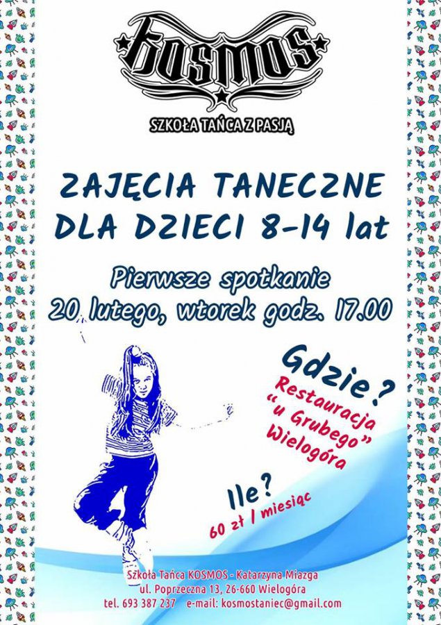 Zajęcia taneczne dla dzieci od 20 lutego